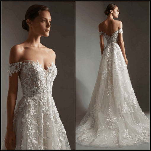 a line wedding dress