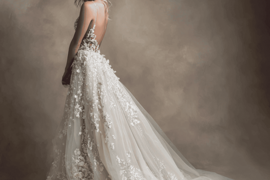 a line wedding dress